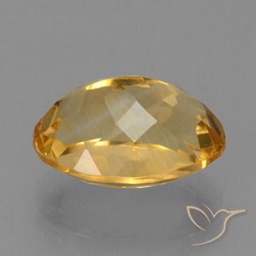 Citrino Naranja dorado intenso natural de 5.85 ct, Ovalada, VVS