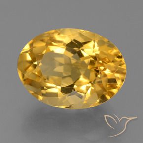 Citrino Naranja dorado intenso natural de 5.70 ct, Ovalada, VVS