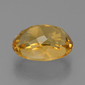 Citrino dorado natural de 5,62 ct, corte óvalo, VVS