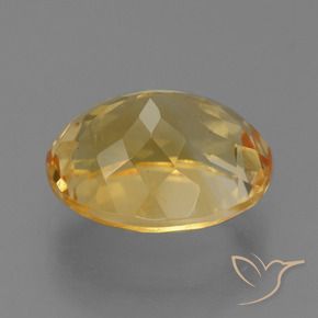 Citrino Naranja dorado intenso natural de 5.68 ct, Ovalada, VS