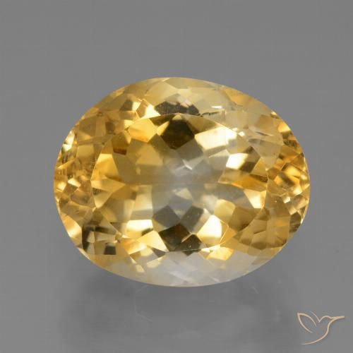 3.90ct Natural Dorado Citrino, Ovalada, VVS-VS