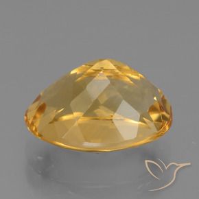 Citrino Dorado oscuro medio natural de 3.87 ct, Ovalada, VVS
