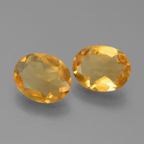 Gemas de citrino dorado natural de 4,75 ct, corte óvalo, VS