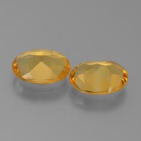 Gemas de citrino dorado natural de 4,75 ct, corte óvalo, VS