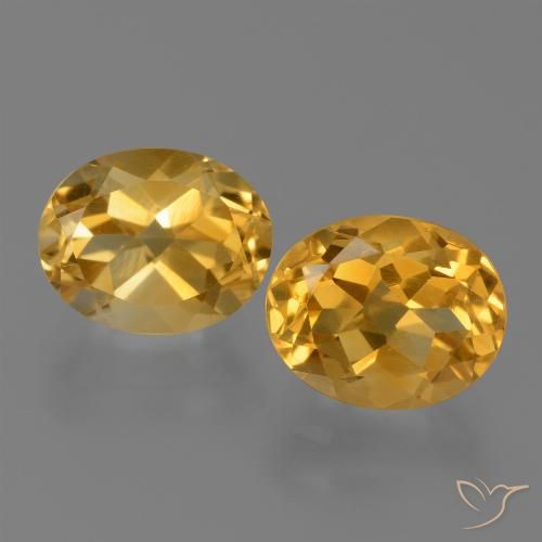 4.96ctw Natural Dorado naranja Citrino, Ovalada, VVS-VS