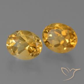 Gemas de Citrino Dorado naranja natural de 4.96 ct, Ovalada, VVS-VS