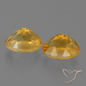 Gemas de Citrino Dorado naranja natural de 4.96 ct, Ovalada, VVS-VS