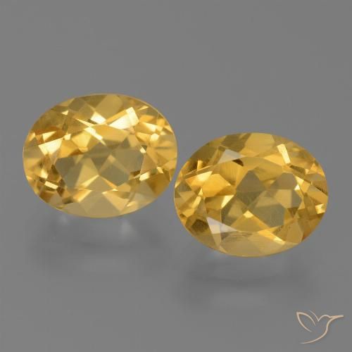 Gemas de citrino dorado natural de 5,25 ct, corte óvalo, VVS