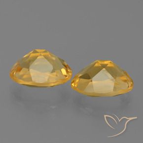 Gemas de citrino dorado natural de 5,25 ct, corte óvalo, VVS