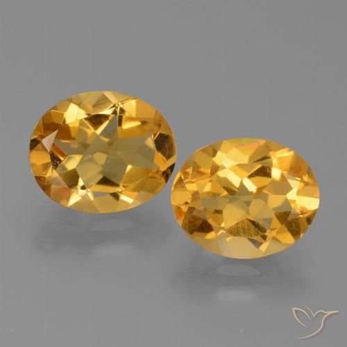 4.68ctw Natural Naranja dorado intenso Citrino, Ovalada, VVS-VS