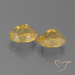 Gemas de Citrino Dorado medio natural de 5.09 ct, Ovalada, VVS
