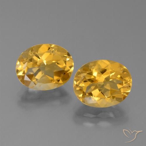 4.73ctw Natural Dorado oscuro Citrino, Ovalada, VVS-VS