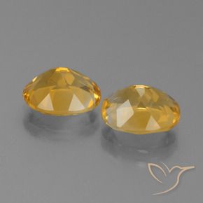 Gemas de Citrino Dorado oscuro natural de 4.73 ct, Ovalada, VVS-VS