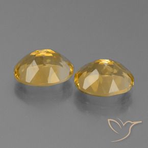 Gemas de Citrino Naranja dorado natural de 5.05 ct, Ovalada, VVS