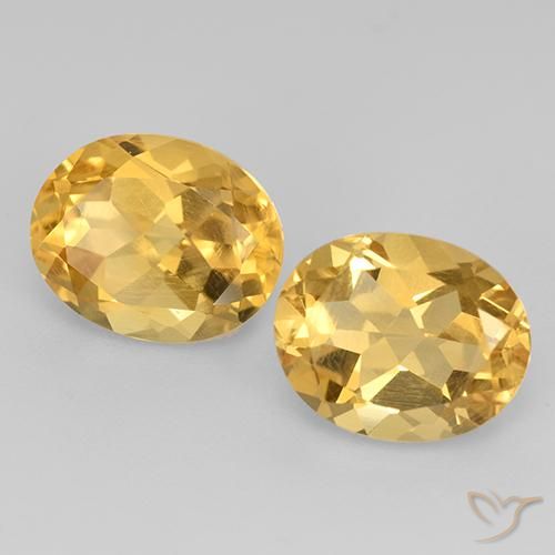 Gemas de Citrino Oro natural de 5.11 ct, Ovalada, VVS-VS