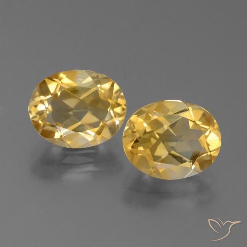 4.46ctw Natural Naranja dorado Citrino, Ovalada, VVS-VS