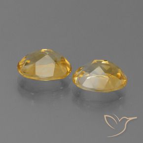 Gemas de Citrino Naranja dorado natural de 4.46 ct, Ovalada, VVS-VS
