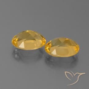 Gemas de Citrino Naranja dorado natural de 4.20 ct, Ovalada, VVS-VS