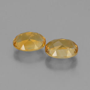Gemas de citrino dorado natural de 2,33 ct, corte óvalo, VVS
