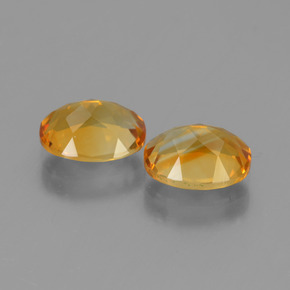 Gemas de Citrino Dorado naranja intenso natural de 2.36 ct, Corte Óvalo, VVS