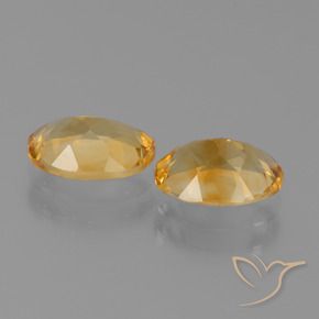 Gemas de citrino dorado natural de 1,93 ct, corte óvalo, VVS