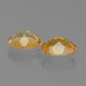 Gemas de Citrino Dorado naranja intenso natural de 2.06 ct, Corte Óvalo, VVS