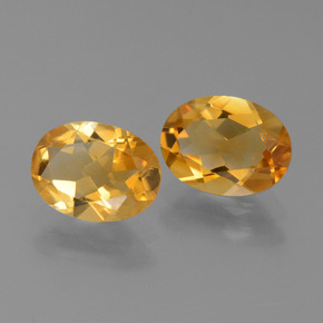Gemas de Citrino Dorado naranja intenso natural de 1.99 ct, Corte Óvalo, VVS-VS