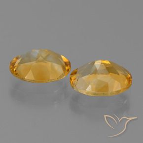 Gemas de Citrino Dorado oscuro medio natural de 2.13 ct, Ovalada, VVS