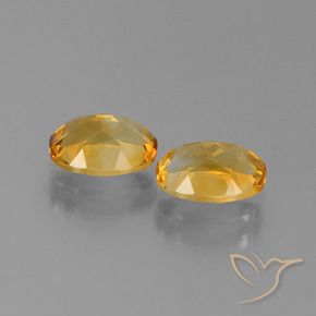 Gemas de citrino dorado natural de 2,35 ct, corte óvalo, VVS