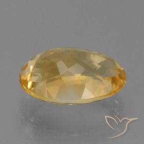 Citrino Dorado oscuro medio natural de 7.44 ct, Ovalada, VVS
