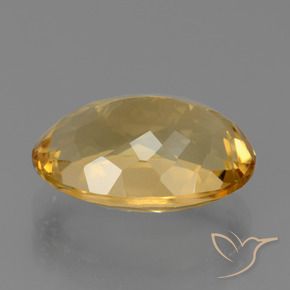 Citrino Dorado oscuro medio natural de 7.33 ct, Ovalada, VVS