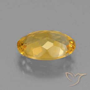 Citrino Naranja dorado intenso natural de 3.56 ct, Ovalada, VS