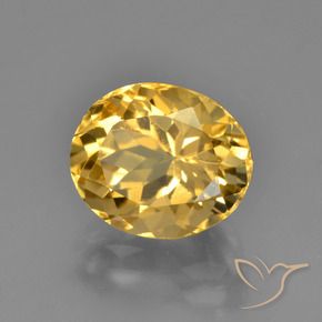 Citrino Naranja dorado natural de 3.88 ct, Ovalada, VVS-VS