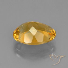 Citrino Naranja dorado intenso natural de 4.16 ct, Ovalada, VVS