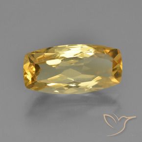Citrino Naranja dorado natural de 3.32 ct, Forma Cojín, VVS