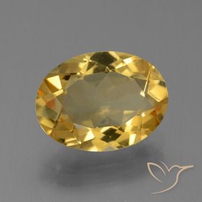 Citrino Naranja dorado natural de 4.44 ct, Ovalada, VVS