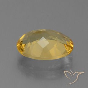 Citrino Naranja dorado natural de 4.44 ct, Ovalada, VVS