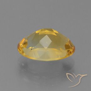Citrino Naranja dorado intenso natural de 4.25 ct, Ovalada, VVS