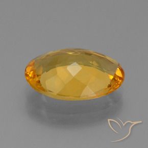 Citrino Dorado naranja oscuro natural de 4.07 ct, Ovalada, VVS-VS