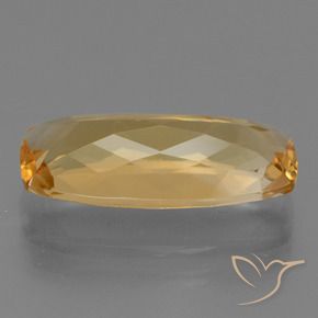 Citrino dorado natural de 5,84 ct, corte cojín, VS