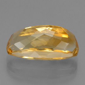 Citrino naranja dorado intenso natural de 8,17 ct, corte cojín, VVS