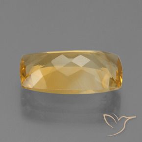 Citrino Dorado oscuro medio natural de 5.05 ct, Forma Cojín, VVS