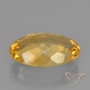 Citrino Naranja dorado intenso natural de 3.11 ct, Ovalada, VVS