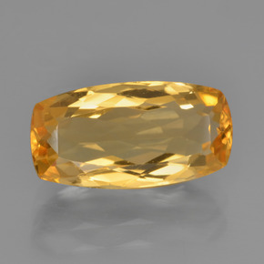 Citrino Dorado oscuro medio natural de 3.68 ct, Corte Cojín, VVS