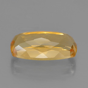 Citrino Dorado oscuro medio natural de 3.68 ct, Corte Cojín, VVS