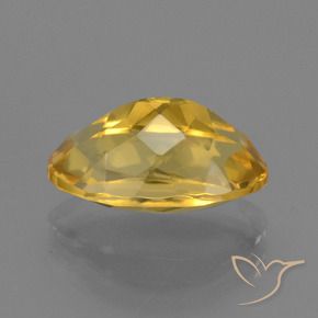 Citrino Naranja dorado intenso natural de 3.34 ct, Ovalada, VVS-VS