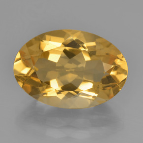 Citrino dorado natural de 5,15 ct, corte óvalo, VVS