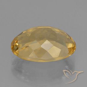 Citrino Naranja dorado intenso natural de 5.23 ct, Ovalada, VVS
