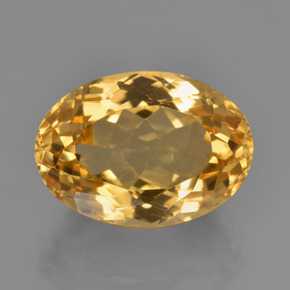 Citrino dorado natural de 6,49 ct, corte óvalo, VVS