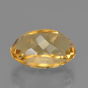 Citrino dorado natural de 6,49 ct, corte óvalo, VVS